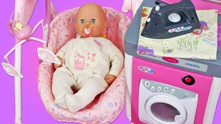 Baby Born Annabelle a mal au ventre  Comment soulager la douleur  Jeux de nounou pour filles [upl. by Oflodur]