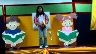 National Library of the Philippines Story Telling WINNER Maria Krischellei quotKRISquot Robles [upl. by Enelyk]