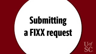 Submitting a FIXX request [upl. by Carmelo]