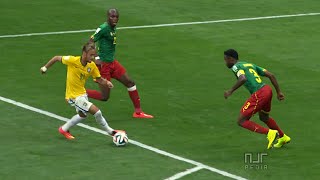 Neymar vs Cameroon – 2014 World Cup  Group Stage  NEYMARS BRACE SECURED BRAZIL AS GROUP LEADERS [upl. by Gnirps302]