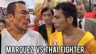 Marquez eye trouble against Thai Fighter Jandaeng Interim Championship champion thailand [upl. by Terces]