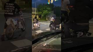 Chester Pa Dirt Bike riders pass gun dirtbike chester delco ops atv bikelife [upl. by Nevram]