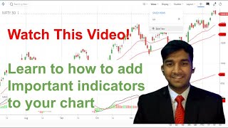 How to add Important Indicators in Kite Zerodha Chart  Kite Tutorial  in Hindi   By Hemant Jain [upl. by Leahcimauhsoj]