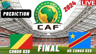 Congo vs DR Congo FINAL LIVE UNIFFACC U20 Africa Nations Cup 2025 Qualifiers [upl. by Nanreik763]