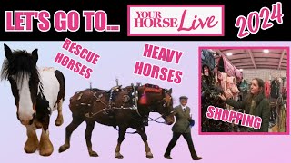 LETS GO TO YOUR HORSE LIVE  ART RESCUE HORSES HEAVY HORSES AND SHOPPING [upl. by Aymik2]