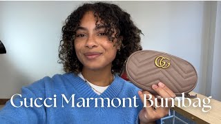 Gucci Marmont Bum Bag Review [upl. by Kokaras]