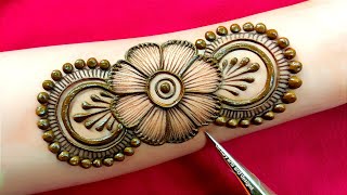 New stylish front hand mehndi design  easy mehndi design  mehndi ka design  mehndi design Mehndi [upl. by Eive]