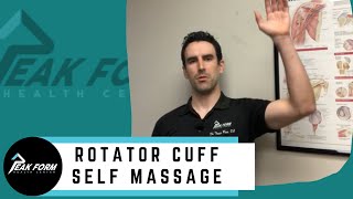 Rotator Cuff Self Massage for Rotator Cuff Strain and Impingement Syndrome  San Diego Chiropractic [upl. by Ettezzus445]