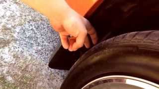 Howto  installing OEM MOPAR Molded Mud Flaps on a Challenger [upl. by Ashli]