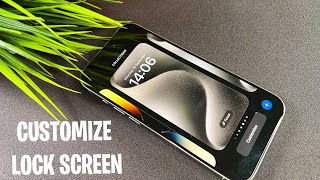 How To Customize Lock Screen On iPhone 15 Pro  Pro Max  Plus  15 [upl. by Geirk947]