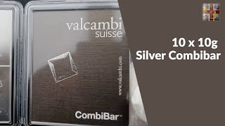 10 x 10g Silver Valcambi CombiBar [upl. by Harmon692]