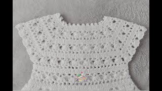 CANESU TEJIDO A CROCHET O GANCHILLO  PASO A PASO  6 A 9 MESES [upl. by Laet]