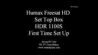 How to set up a Freesat Humax HDR 1100s Set Top Box [upl. by Ikim]