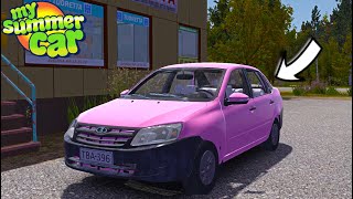 NEW LADA GRANTA CAR  NEW LADA MODEL IN PERAJARVI  My Summer Car Mod 75 [upl. by Sordnaxela9]