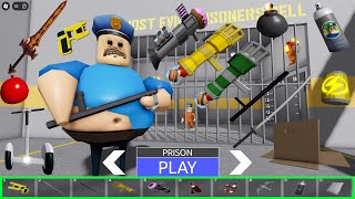 BARRYS PRISON RUN OBBY  All Items Unlocked  All Bosses Unlocked Papa Pizza Sirem Dummy Game [upl. by Hashimoto917]