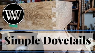 How to Hand Cut Dovetail Joints Simple and Easy Hand Tool Woodworking Skill [upl. by Bilbe540]