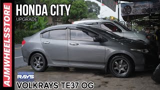 MODIFIKASI HONDA CITY VELG VOLKRAYS TE37 OG  AJMHEELSSTORE [upl. by Philbert978]