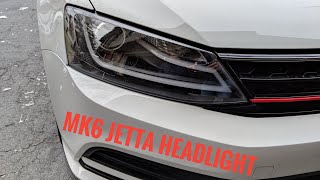 MK6 VW Jetta Aftermarket Projector Headlight Overview and Thoughts  Audi Style DRL Tube [upl. by Annaes]