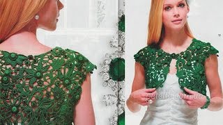 БОЛЕРО ВЯЗАННОЕ КРЮЧКОМ  2019  BOLERO CROCHET  BOLERO HÄKELN [upl. by Cavit789]