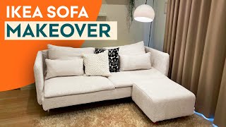 INSTANT Sofa Uplift with Custom Slipcovers feat eikoChannel  IKEA SÖDERHAMN Sofa Makeover [upl. by Chun]