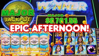 Luckiest Afternoon EVER High Limit Major Jackpot and Biggest Triple Sparkle Jackpot on YT [upl. by Sirraf]