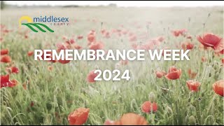 Middlesex County Wardens Statement on Remembrance Week 2024 [upl. by Keheley611]