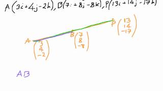 How to Show Points are Collinear  Vectors [upl. by Cirri616]