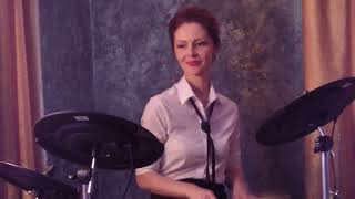 Darlene Love  All Alone On Christmas  drums cover by Marina Savchuk [upl. by Zarihs]