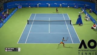 Serena Williams vs Naomi Osaka  AO International Tennis  PS4 Gameplay [upl. by Tengdin]