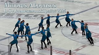 Minores Aboenses  LS Aluemestaruuskilpailut 2024  Muodostelmaluistelu [upl. by Strep]