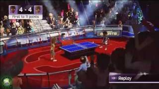 Andrew Baggaley Table Tennis Videos  Kinect Sports Motion Capture [upl. by Eahsat456]