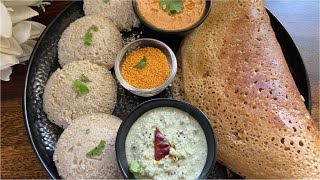 Kodo Millet Idli Dosa  Kodra Idli Dosa  ਕੋਡਰਾ ਇਡਲੀ ਡੋਸਾ  कोदरा कोदो मिलेटWith English Subtitles [upl. by Rossy]