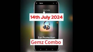 Gemz daily combo cards  14 July Gemz daily combo gemzdailycombo gemzcoin [upl. by Neit]