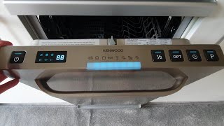 KENWOOD Satin finish Dishwasher  model KDW45X16A [upl. by Nosiram]