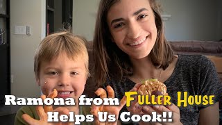 👩🏻‍🍳 RAMONA From FULLER HOUSE helps us COOK Soni Nicole Bringas 👍 [upl. by Col79]