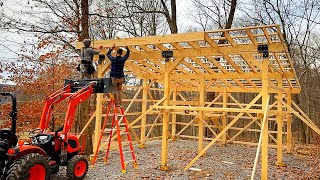 Building A Massive Homestead Shed Part 2 [upl. by Eelrahc]