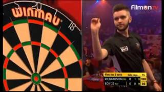 2016 BDO World Youth Final Richardson vs Boyce [upl. by Salomie]