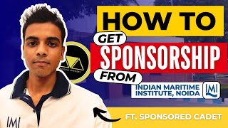 How to get sponsorship from IMI Ft Sponsored Cadet🫡  BM MERCHANT NAVY [upl. by Elysee]