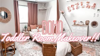 BOHO TODDLER ROOM TOUR 2021  How To Mix High End amp Budget Friendly Decor Pieces In Your Home [upl. by Madeleine59]