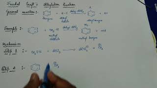 16 Friedal Crafts Alkylation Reaction  Mechanism [upl. by Assanav386]