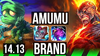 AMUMU vs BRAND JGL  70 winrate 5316  NA Challenger  1413 [upl. by Olivero]