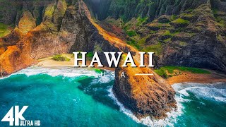 FLYING OVER HAWAII 4K UHD  Relaxing Music Along With Beautiful Nature Videos4K Video Ultra HD [upl. by Iturhs]