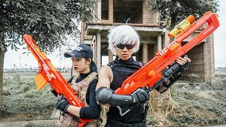 LTT Nerf Mod  Special War Silver Flash Skill Nerf Guns Fight The Wanted Man [upl. by Beuthel862]