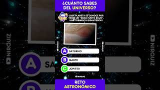 ¿Qué tanto sabes del espacio 🚀🌌 Reto rápido astronómico quiz trivia ciencia planeta nirquiz [upl. by Kathlene]