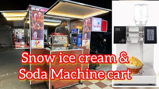 Snow ice cream Cart in Kolkata Soda machine Cart [upl. by Shamrao123]