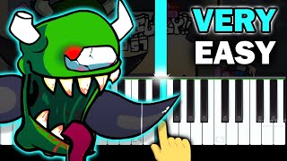 Ejected  Friday Night Funkin vs Impostor V3  VERY EASY Piano tutorial [upl. by Ahsiel]