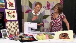 Needlefelting Machine Demo with Jennie Rayment and Valerie Nesbitt [upl. by Assin]