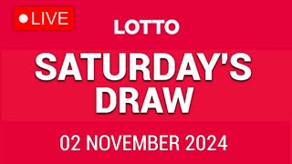 The National Lottery Lotto Draw Live results from Saturday 02 November 2024  tonights lotto [upl. by Nyvrem]