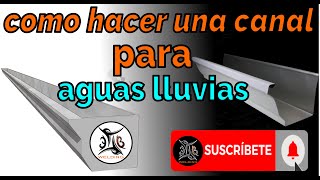 Cómo hacer una canal para aguas lluvias [upl. by Kerns128]