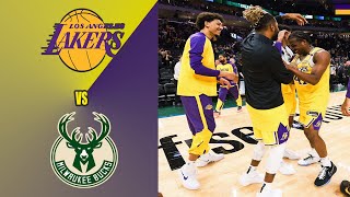 Lakers vs Bucks  Pre Season Lakers Highlights [upl. by Esch284]